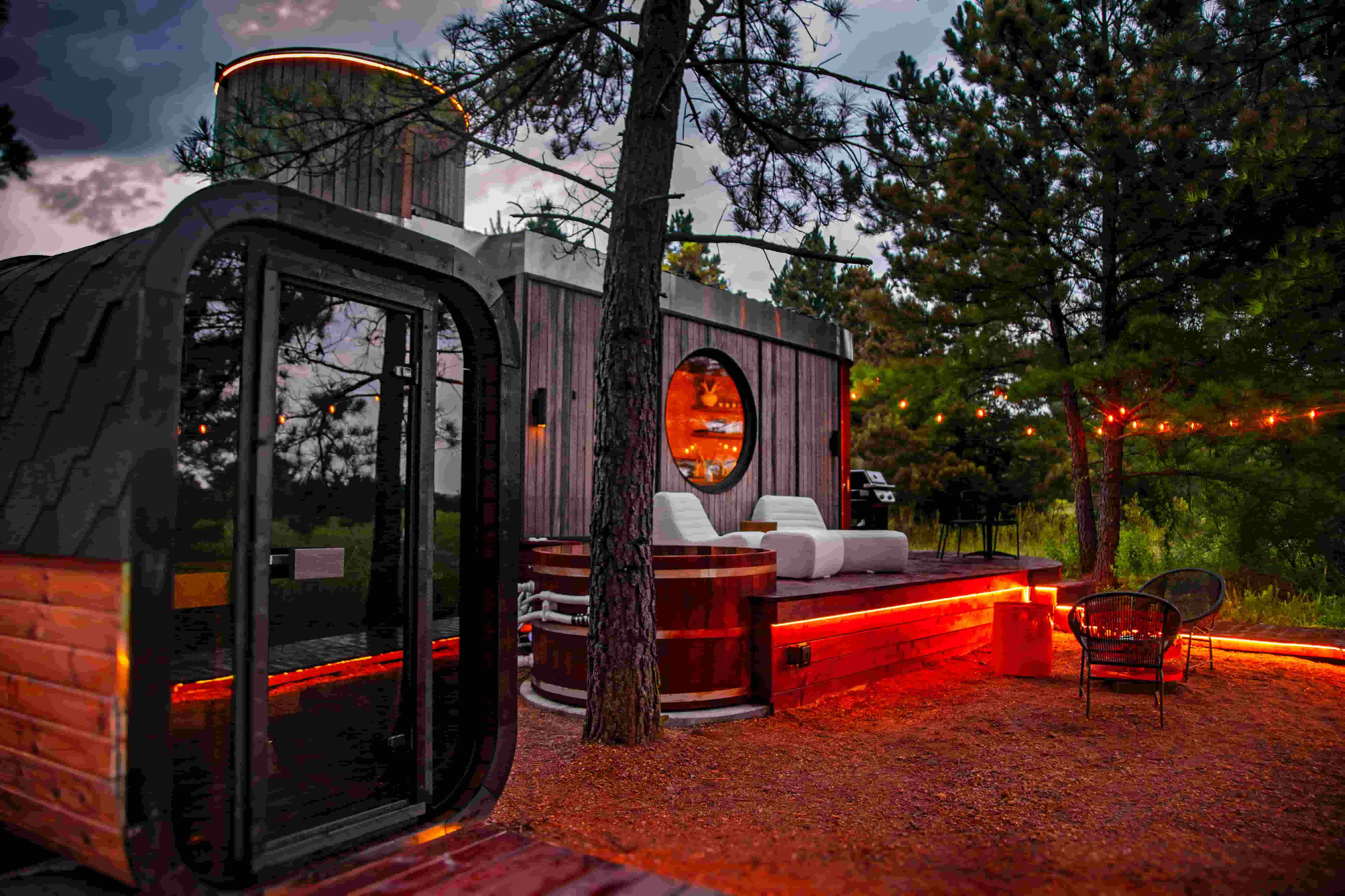 Private sauna at Cabin SOL